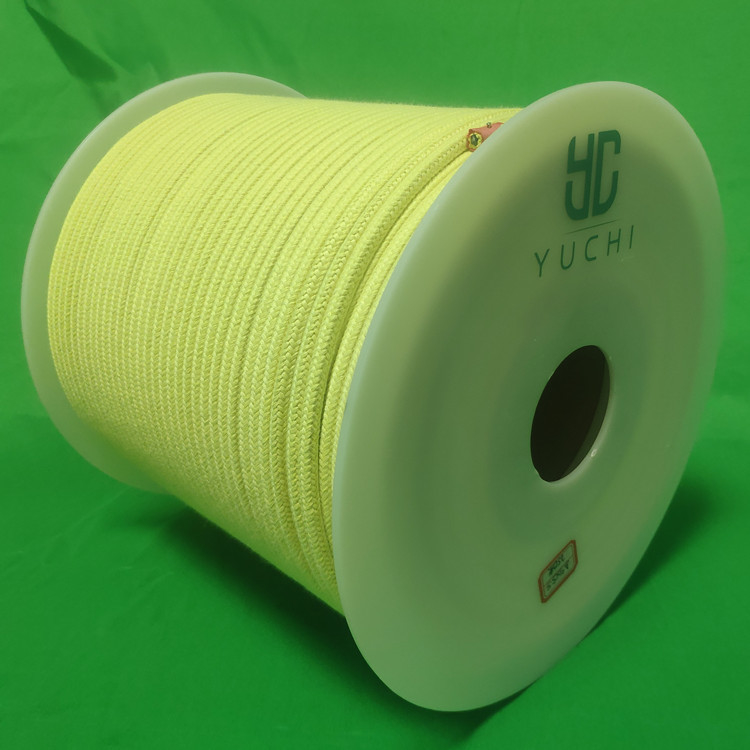 100% kevlar aramid yarn ropes and roller sleeves for glass tempering machine furnace