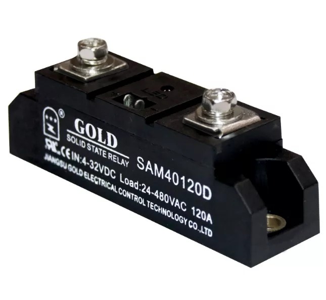 Genuine Jiangsu Gute GOLD single-phase 120A industrial-grade solid-state relay SAM40120D DC control AC